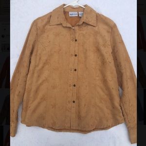Light tan Button up/ Blazer